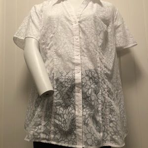 Women’s Sheer Floral Blouse